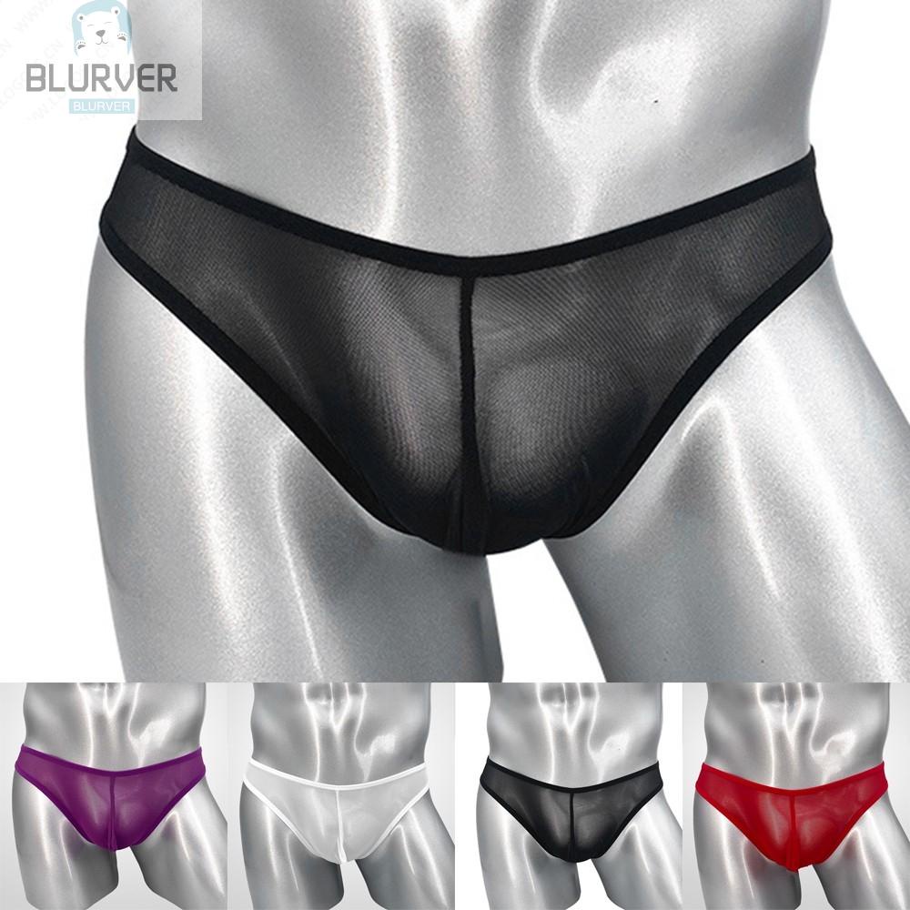 BLURVER~Men Underwear Pouch Double Thong Thong Briefs Comfortable Nylon+Polyester#blueriver