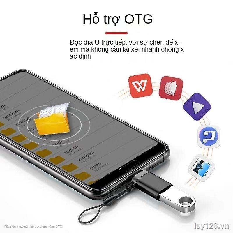 ℗[gửi đầu đọc thẻ ] Android typec to usb kê 8 Điện thoại di động Huawei vivop U ổ chuột otg adapter