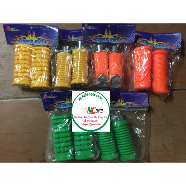 Bộ để chân cao su cho xe máy