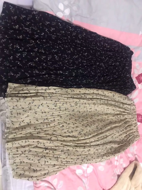 (Sẵn hàng) Chân váy chiffon hoa nhí, chân váy xoè dài dập li nhỏ, hoa nhí ulzzang,có lót trong ( Kèm Ảnh Thật) | BigBuy360 - bigbuy360.vn