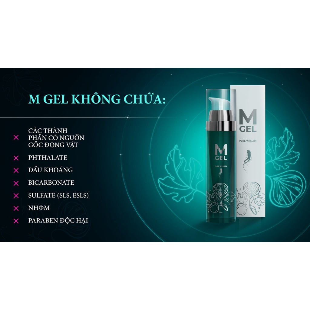 M GEL - Gel millenium cải tiến vision, Tiên dược cho tuổi trẻ và sắc đẹp, chai 50ml