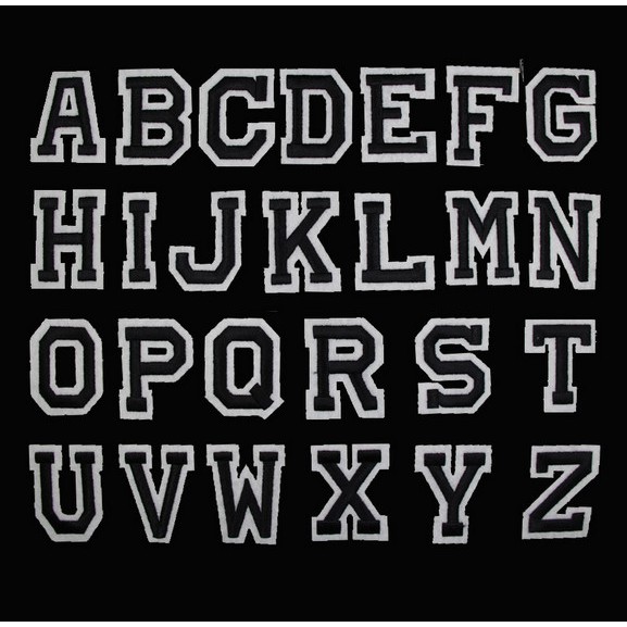 Set 4 Miếng Dán Ủi Quần Áo Hình Chữ Cái Từ A-Z