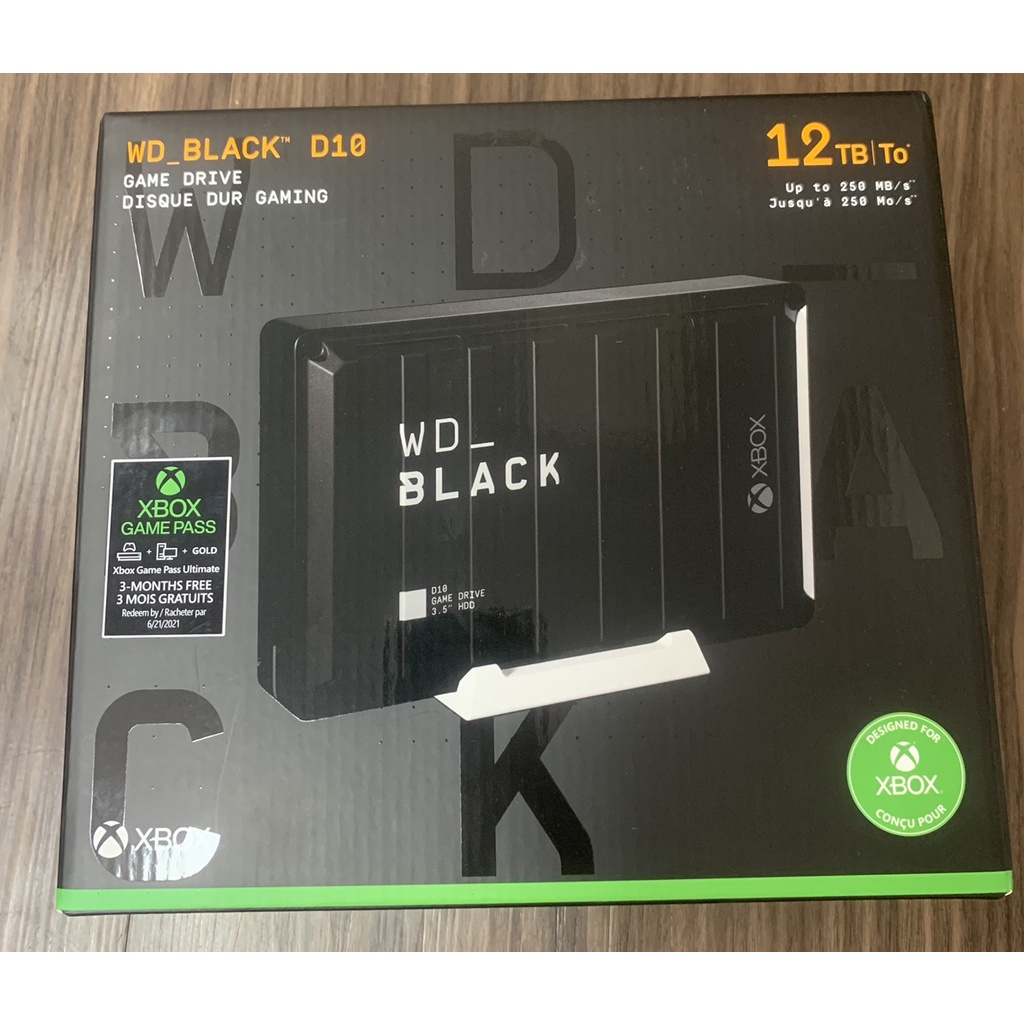 Ổ cứng HDD WD black D10 Game Drive for XBOX ONE 12TB 3.5&quot;, 3.2