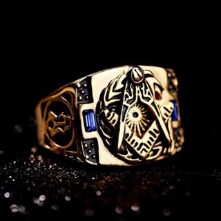 Nhẫn Đính Đá sapphire Thời Trang Cho Nam