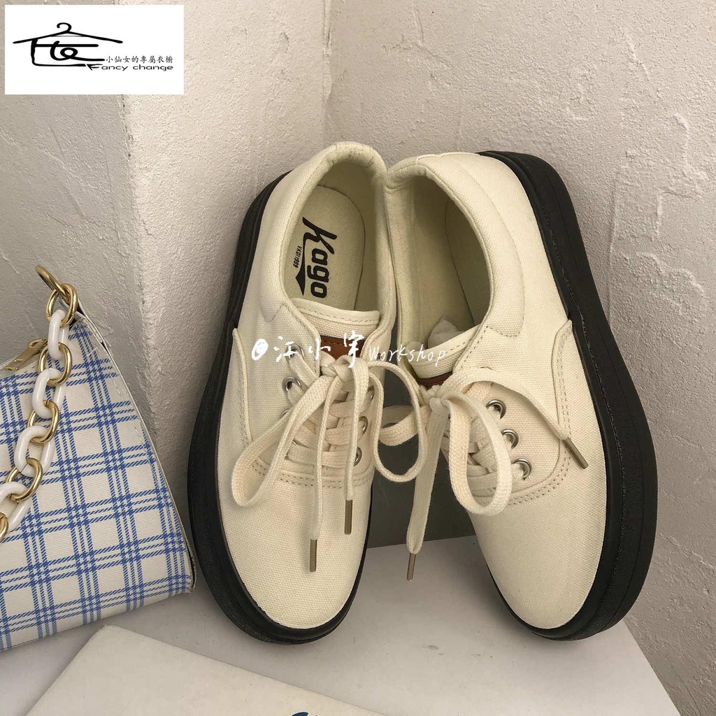 Giày Thể Thao Canvas Phong Cách Hàn Quốc Thời Trang Mới Cho Nữ