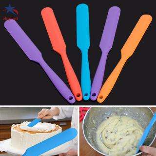 Bàn xẻng trộn kem/bột làm bánh cán dài bằng silicone