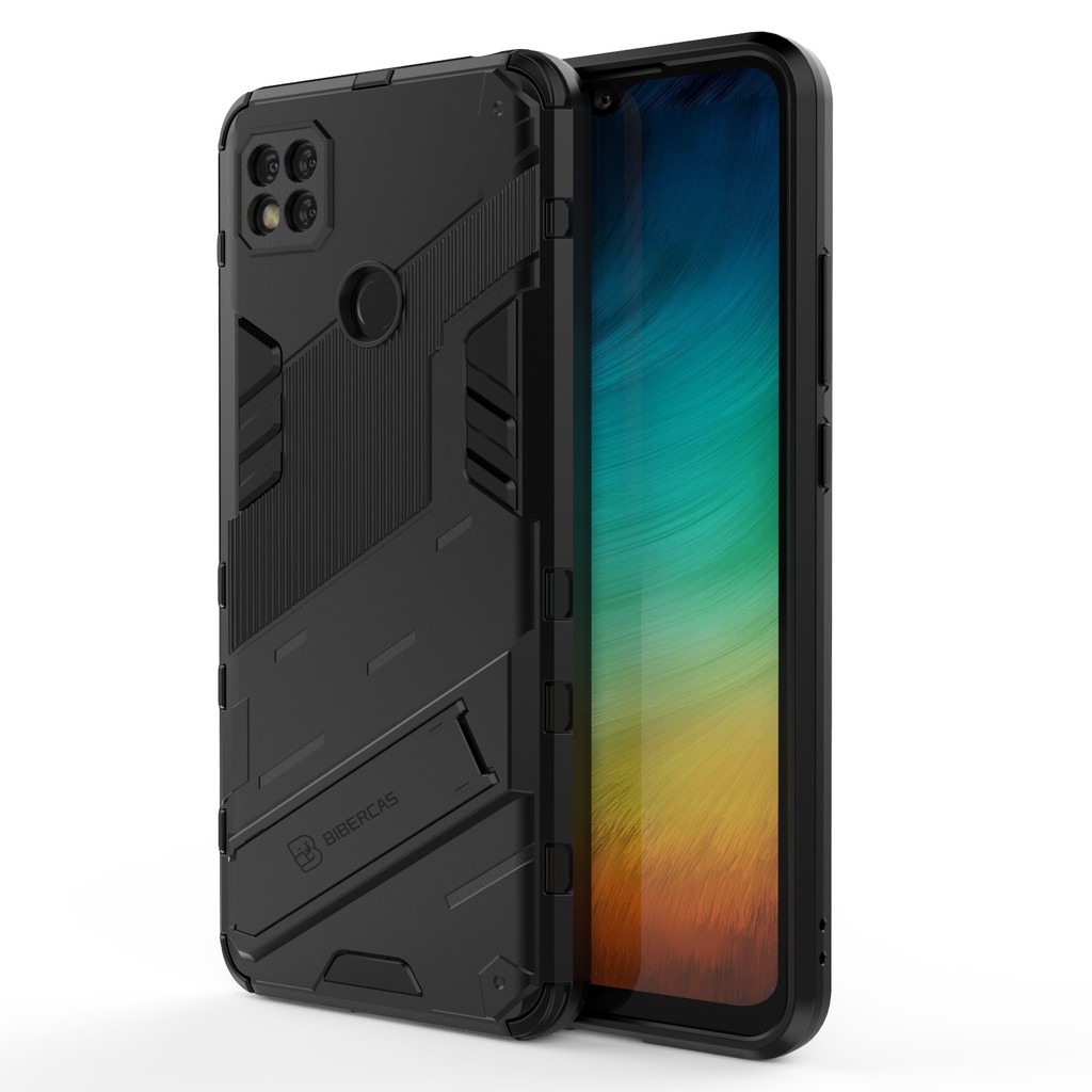 Ốp lưng Redmi 9C / Redmi 10C / Redmi A1 / Redmi 12C Iron Man Ver 2 chống sốc giá đỡ xem phim bảo vệ camera cao cấp