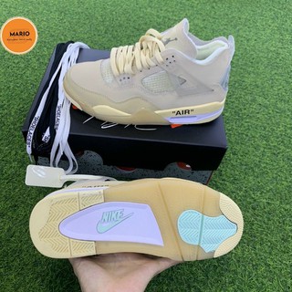 [Ảnh thật] giầy thể thao JORDAN 4 Retro off white sail nam nữ
