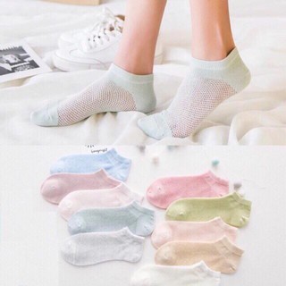 Set 10 đôi tất lưới nữ thông hơi siêu mát