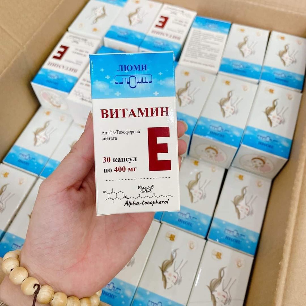 Viên Uống Vitamin E Đỏ Nga Lumi 400mg  Hộp 30 viên