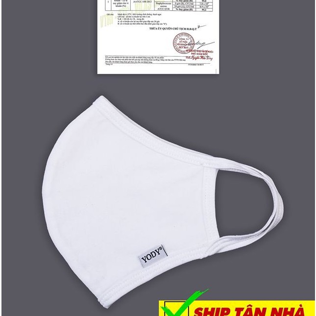Combo 5 khẩu trang vải cotton Yody KTR3005