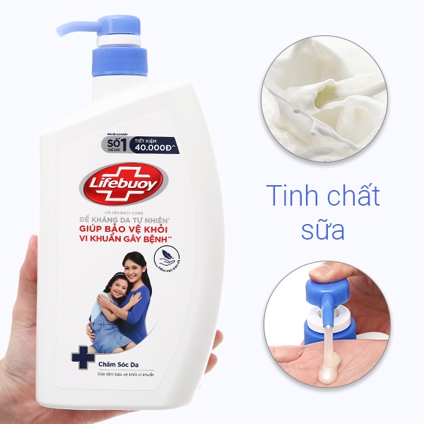 Sữa Tắm Lifebuoy Chăm Sóc Da 850g (833ml)