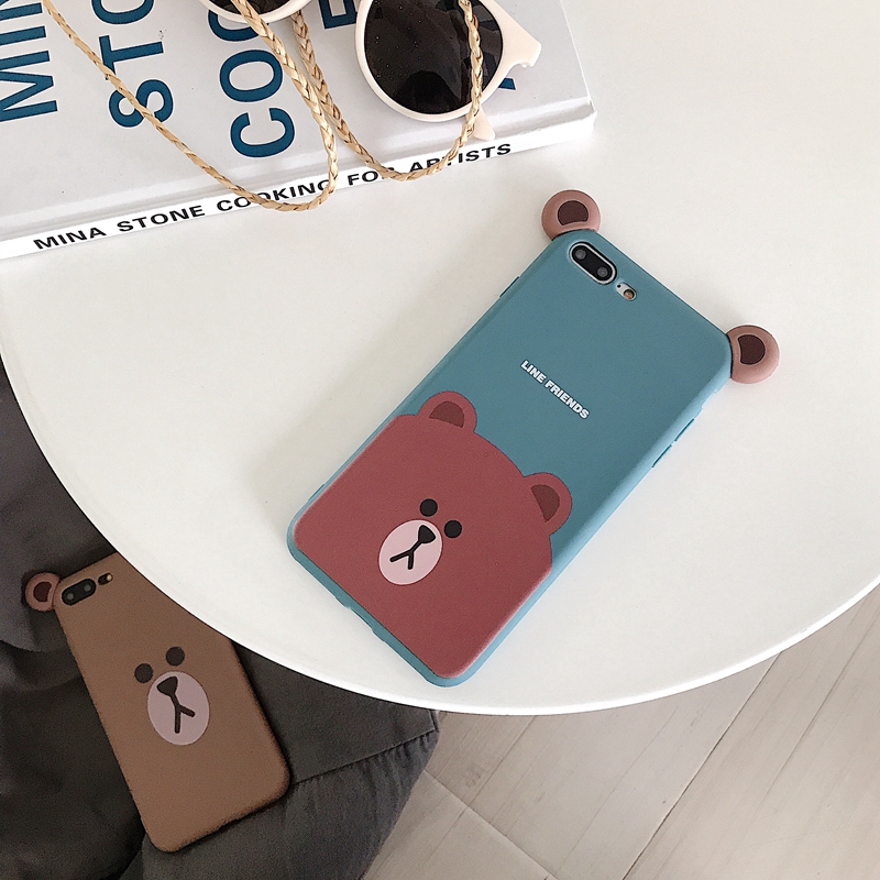 Ốp Lưng Mềm In Hình Gấu Brown Xinh Xắn Cho Huawei Nova 4 4e 3e 3i 3 2s Honor 8x 10 9 Play