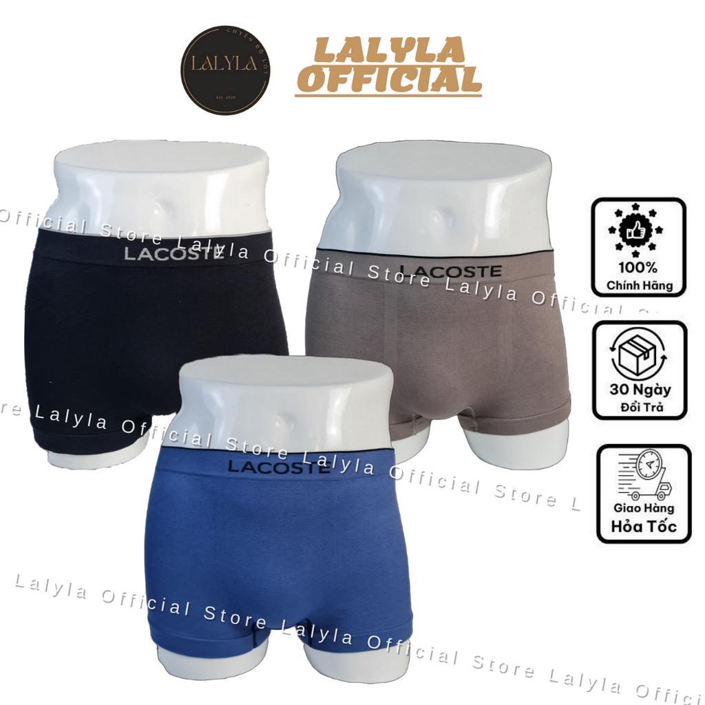 Hộp 3 quần sịp nam đùi cotton cao cấp Cá Sấu FREESIZE 45-80kg, quần lót nam đùi co dãn 4 chiều thoáng mát thoải mái