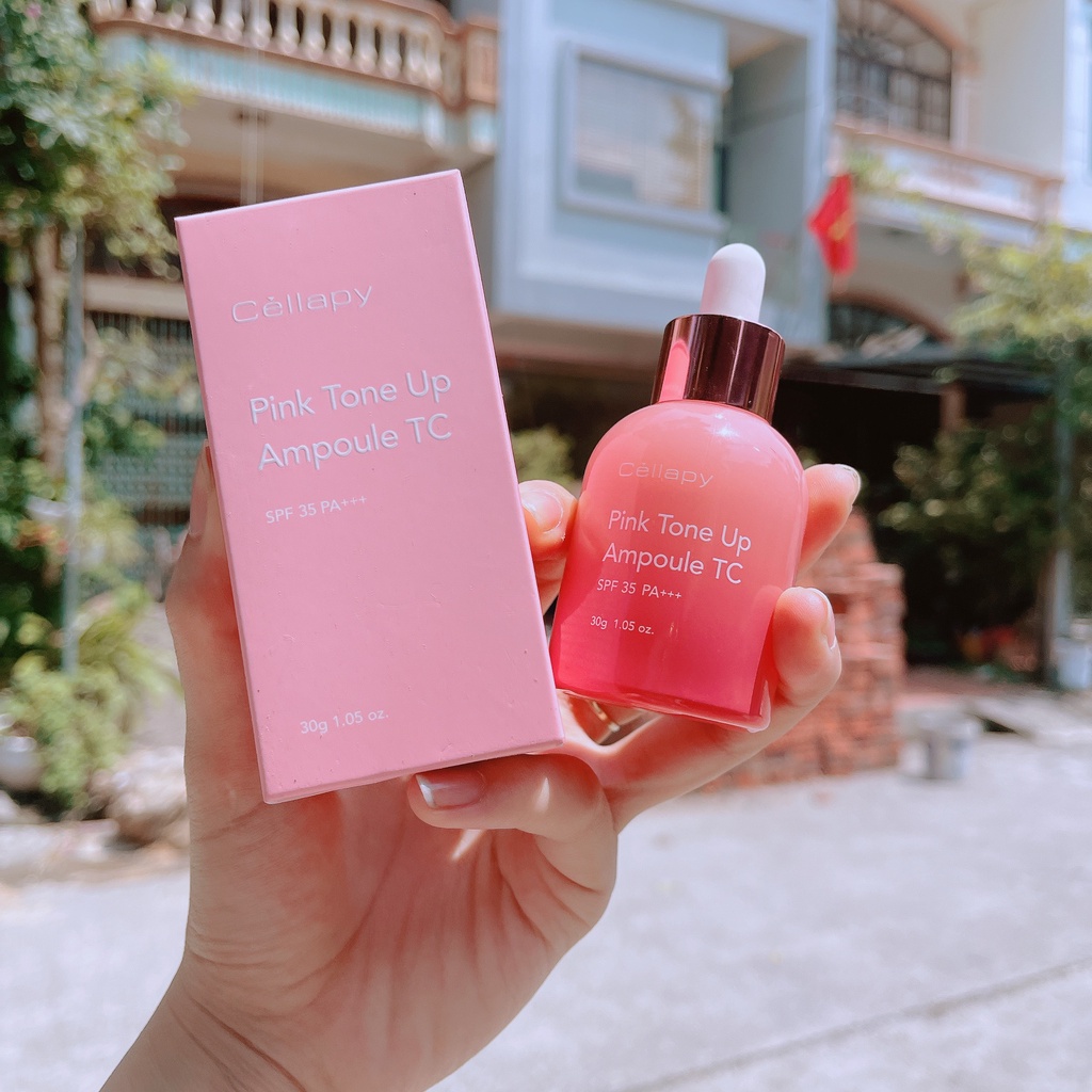 Kem Chống Nắng, Nâng Tone 30 ml Cellapy Pink Tone Up Ampoule