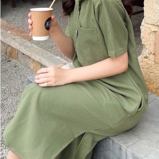 Đầm sơ mi suông