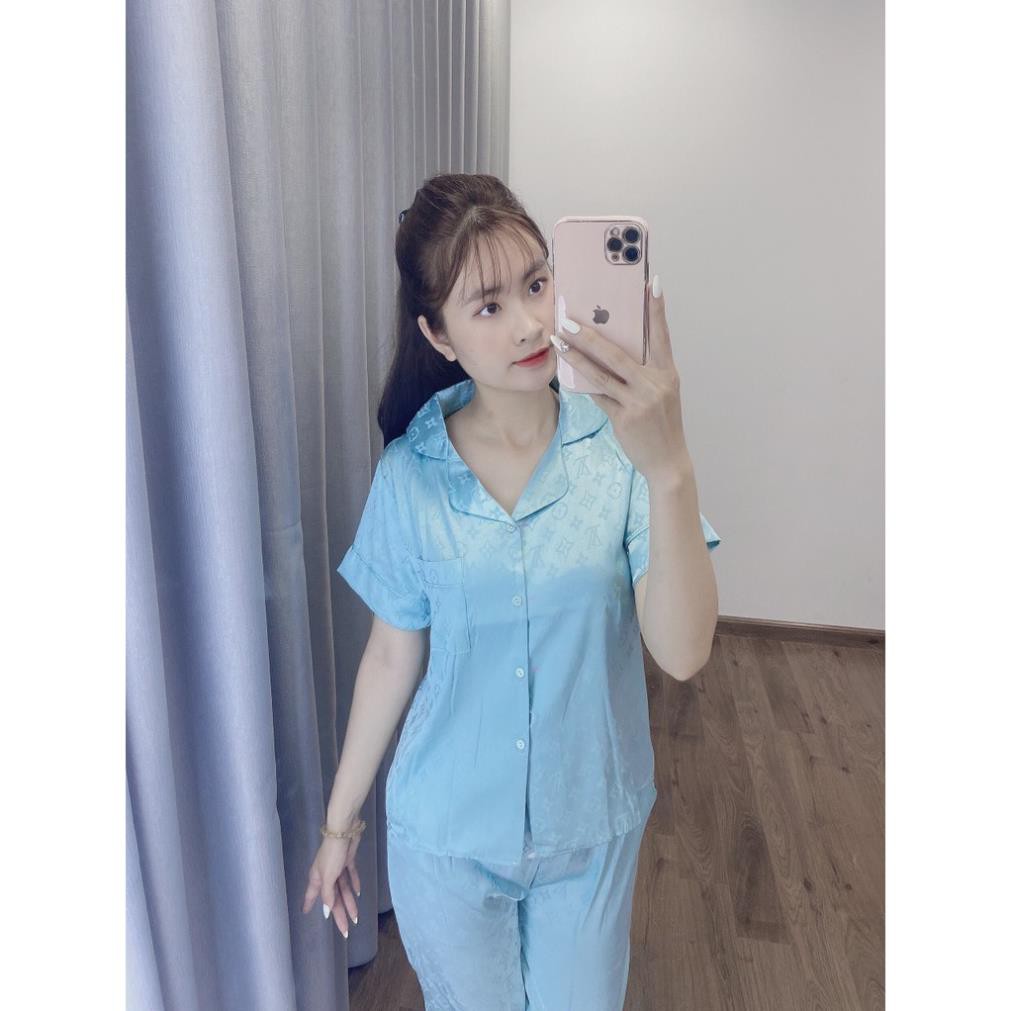 Bộ Đồ Pijama Lụa ,Bộ Lụa Satin Mặc Nhà Họa Tiết Cao Cấp [Kèm ảnh thực tế Sp] | BigBuy360 - bigbuy360.vn