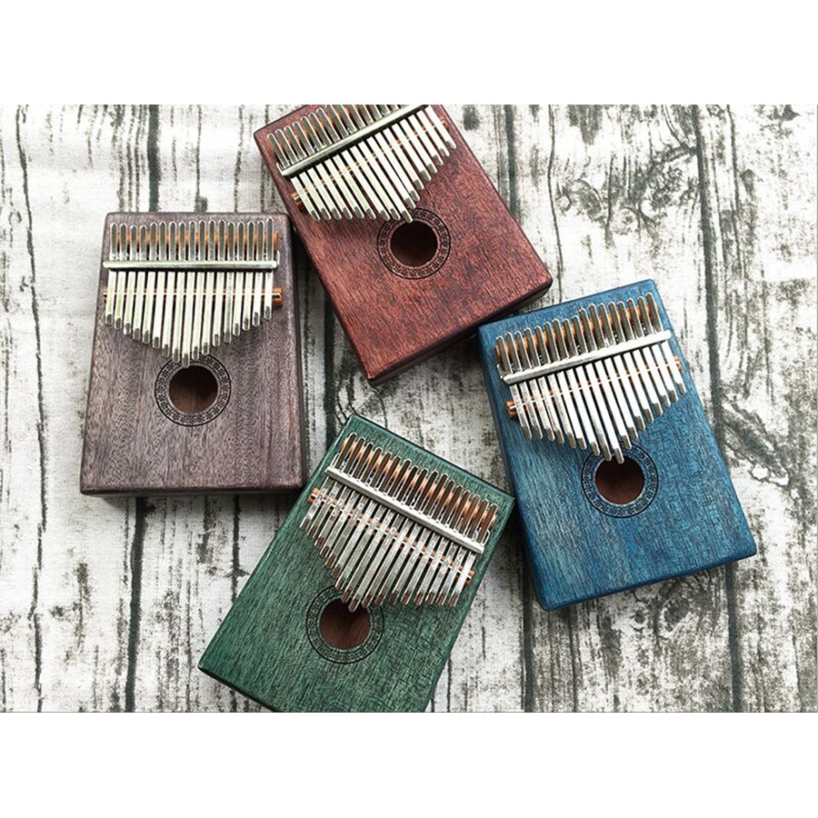 Đàn Kalimba Gỗ 17 Phím Cao Cấp Mẫu Tuần Lộc