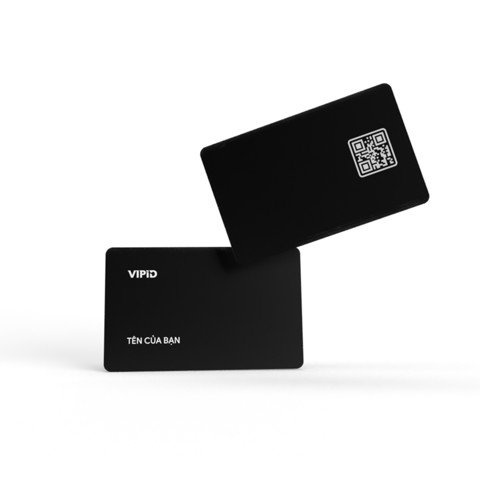Basic Black - Card visit, danh thiếp, thẻ cá nhân thông minh VIP ID