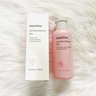Nước hoa hồng làm sáng da và dưỡng ẩm #Innisfree Jeju Cherry Blossom Skin (200ml)