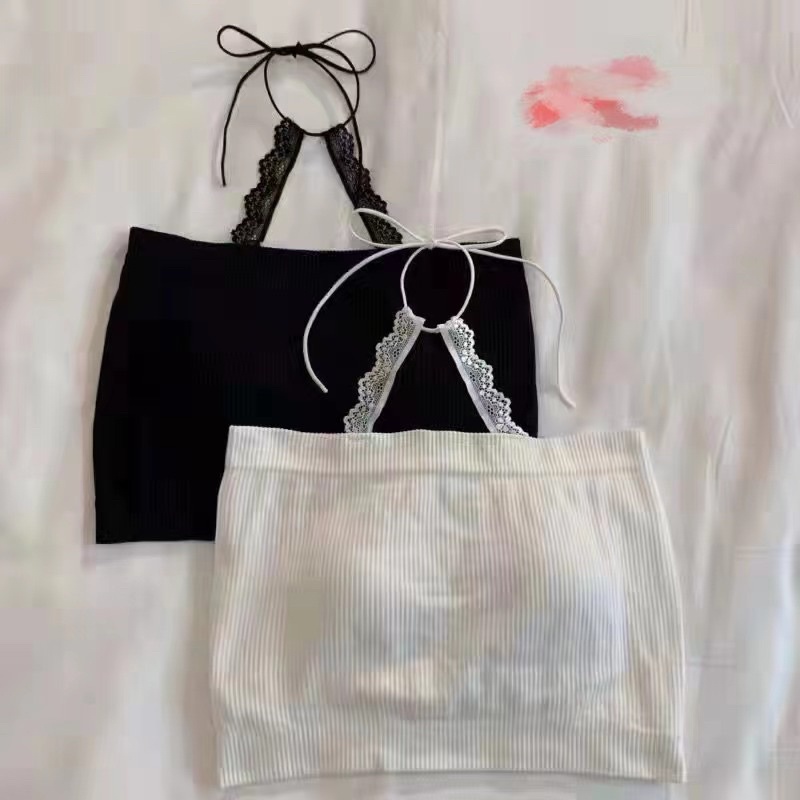 áo quây yếm tăm mix dây ren (chun chun)