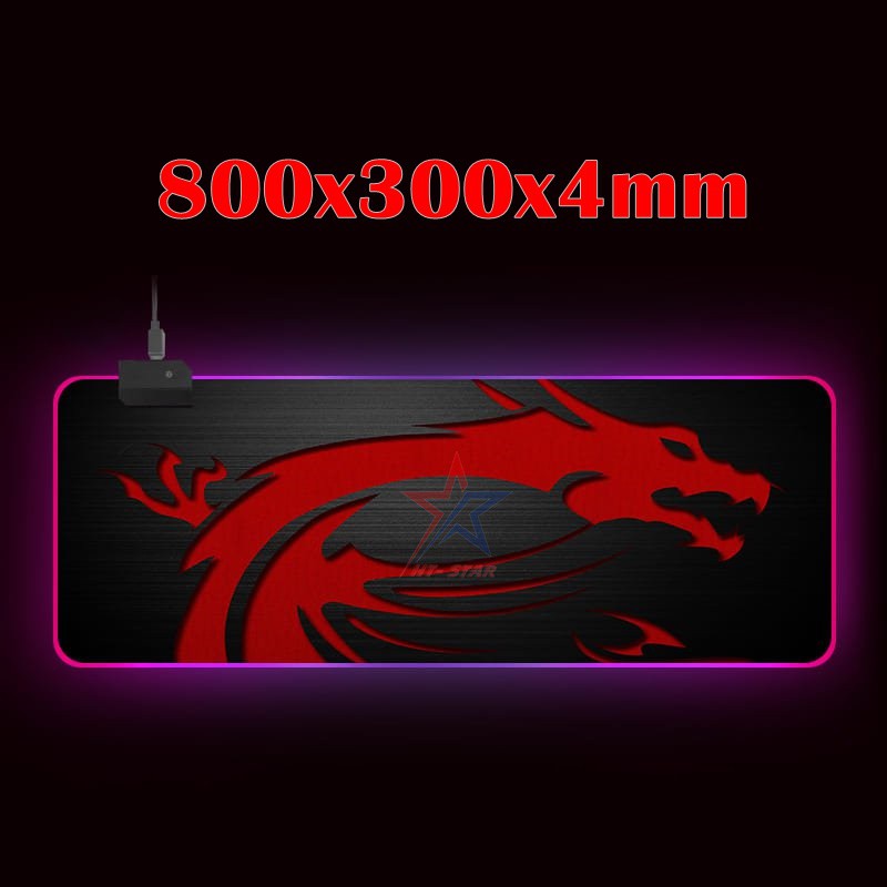 Bàn di chuột size 800x300x4mm Led RGB Logo MSI