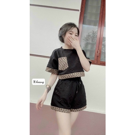 SET BỘ ĐÙI GUCCI XINH HOT NEWW, ĐỒ BỘ XINH MẶT NHÀ ĐẸP HANGG HOTENN