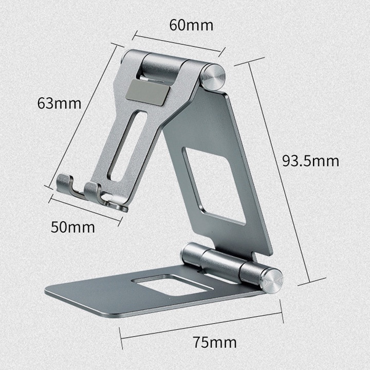 Giá đỡ điện thoại, MTB hợp kim nhôm, 2 trục điều chỉnh - PK94