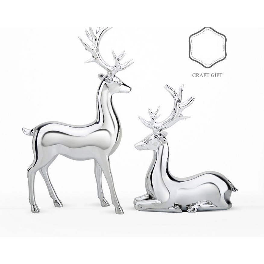 Tượng Hươu  trang trí cao cấp hươu trang trí Gold Deer
