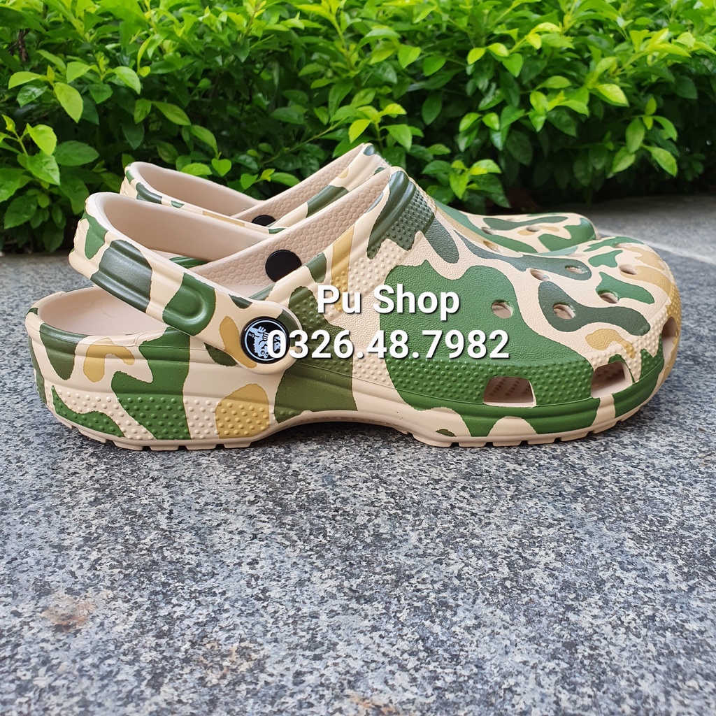 [Chính Hãng] Dép Sục Nam Nữ Cross Camo  - Cross Classic Clog - Dép Sục Xuất Khẩu Châu Âu⁹