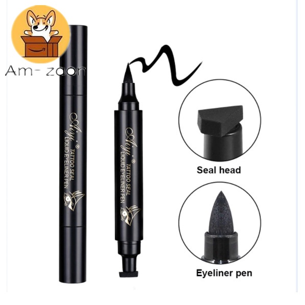 Bút Kẻ Mắt Dạng Lỏng Hai Đầu Chống Thấm Nước Lâu Trôi Nhanh Khô