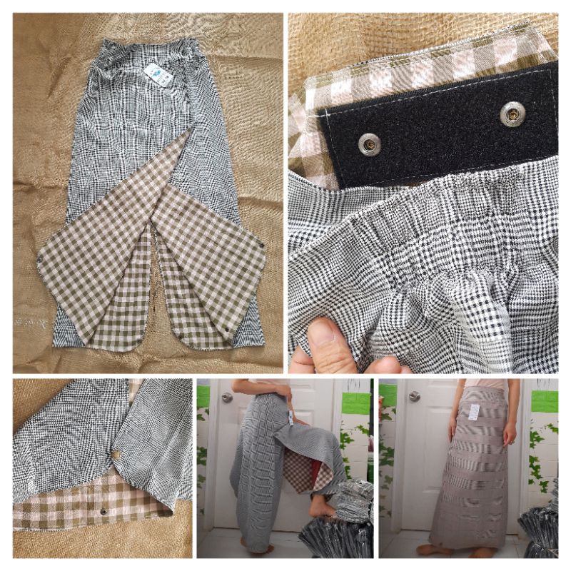 Giá sỉ váy chống nắng xẻ tà chuyên ngồi sau xe 1 lớp, 2 lớp vải jean, kaki