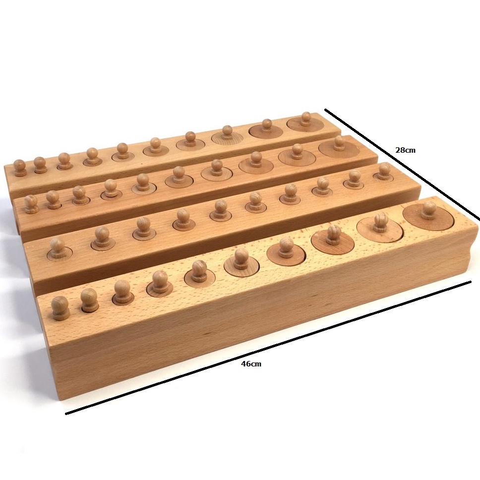Trụ có núm Montessori (Cylinder blocks)