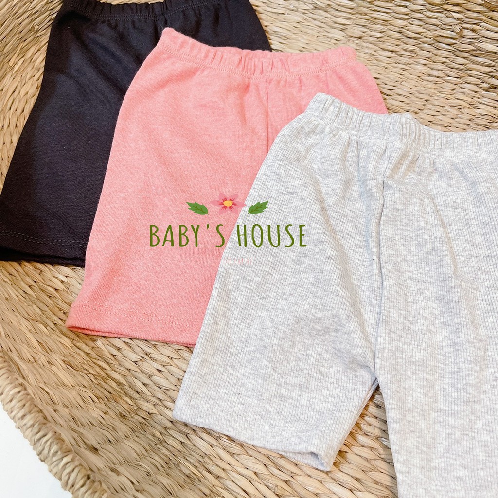 Quần legging đùi màu trơn cho bé gái - Baby's House