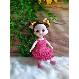 Váy len HandMade cho búp bê Baboliy 16cm
