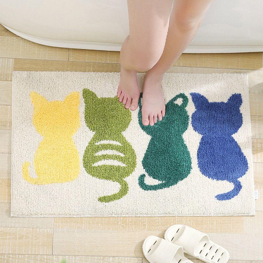Thảm Chùi Chân Chống Trượt Họa Tiết Hoạt Hình Dễ Thương