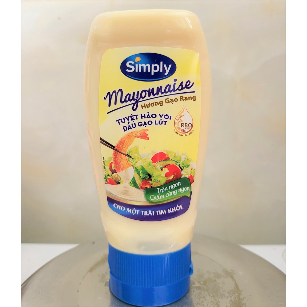 [Chai 230g - HƯƠNG GẠO RANG] XỐT MAYONNAISE [VN] SIMPLY Mayo with Fried Rice Flavor