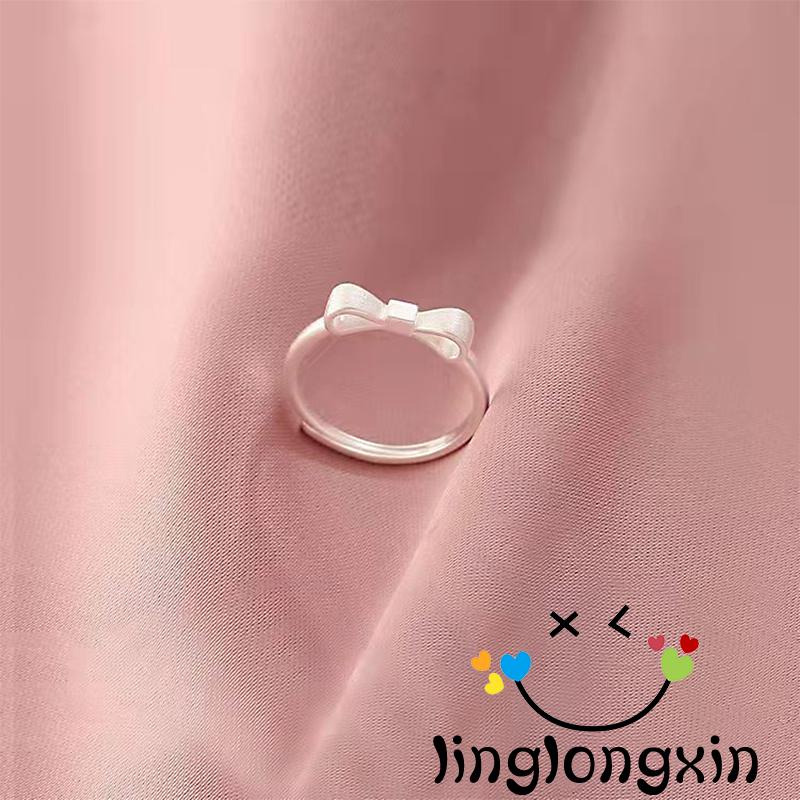 Nhẫn hình nơ hoạt hình có thể điều chỉnh kích thước cho nữ