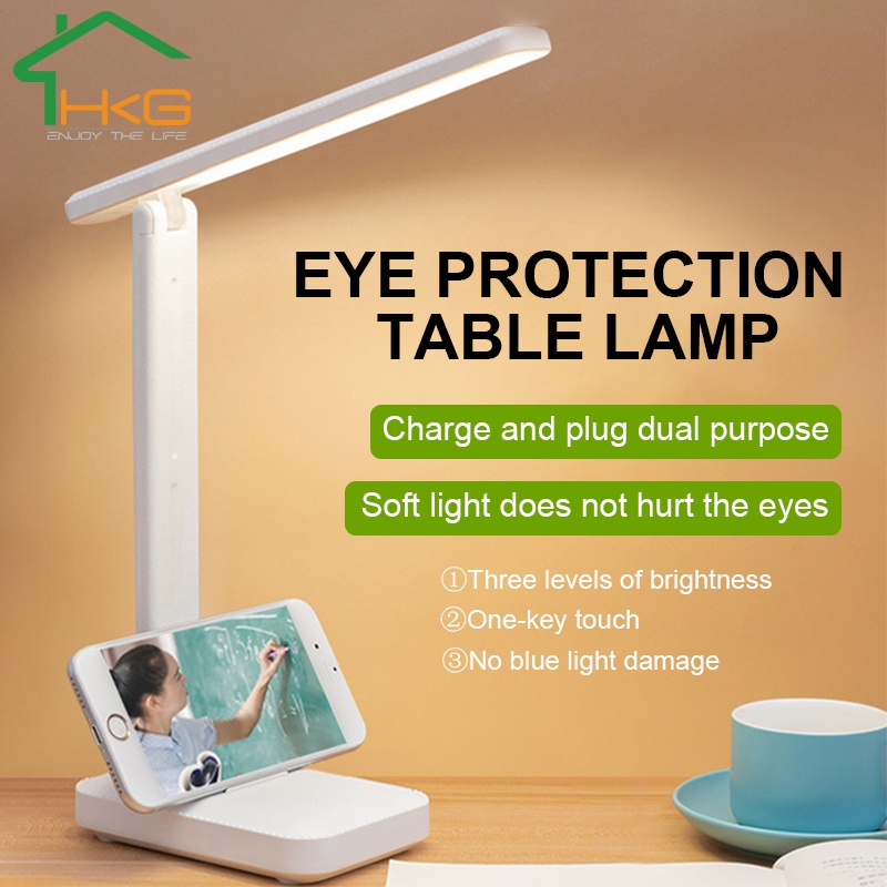 đèn ngủ để bàn LED có thể sạc lại USB Đèn Để Bàn,Gấp Gọn Tiện Lợi 3 Chế Độ sáng Đèn đọc sách học sinh có thể điều chỉnh
