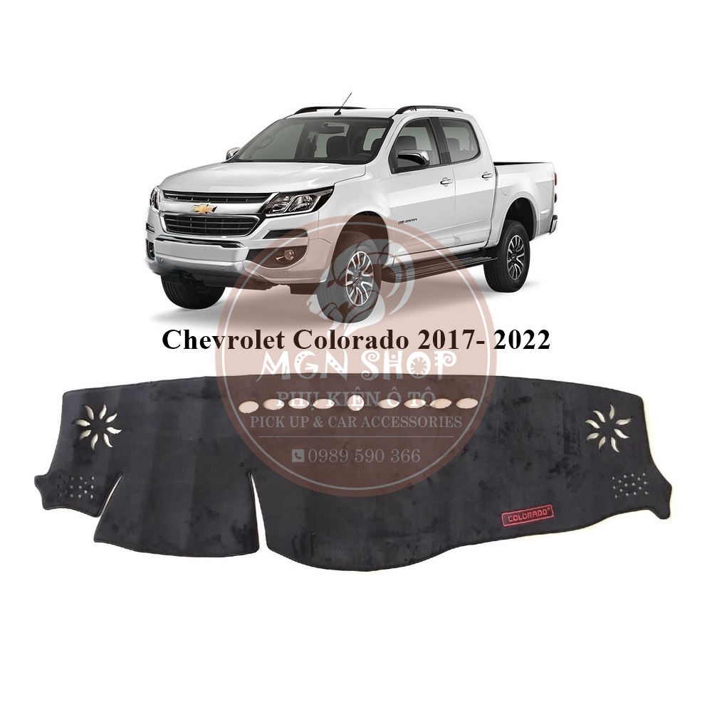 [Thảm taplo] [Chevrolet Colorado 2017 - 2022] lông cừu