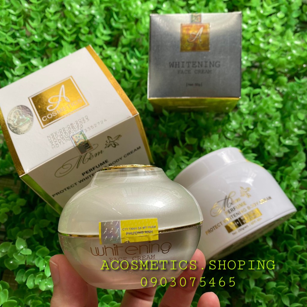 Combo Kem Body Mềm + Kem Face Pháp Kem Dưỡng Trắng Da Toàn Thân