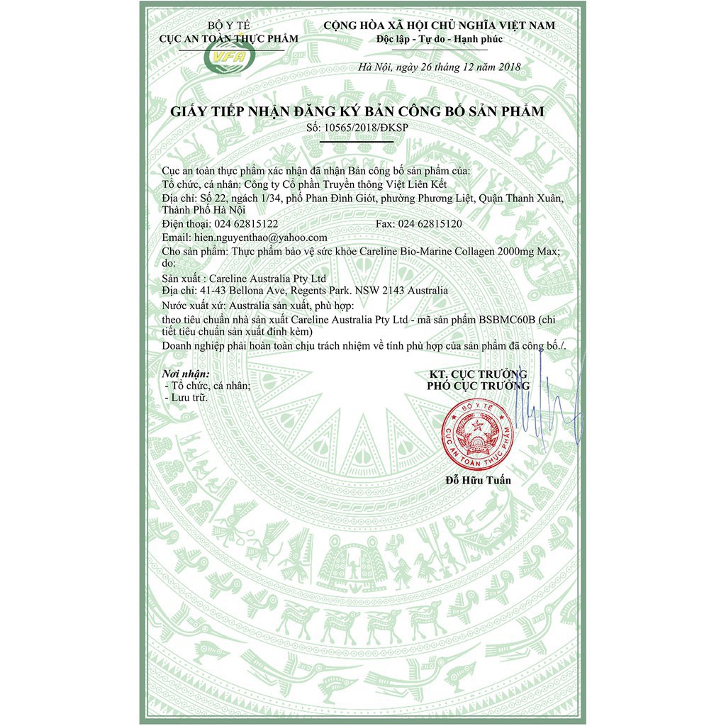 Viên uống đẹp da Careline Bio Marine Collagen 2000mg, nhập khẩu Úc - 100 viên | Thế Giới Skin Care