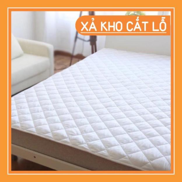 Chăn hè  hot nhất 2021 Free ship -Hàng cao cấp tại xưởng Tấm trải topper bảo vệ đệm (nệm) cao cấp màu trắng .1