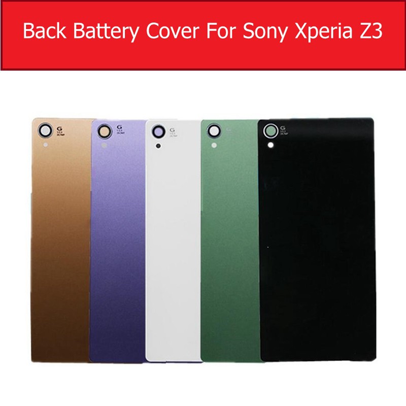 SONY XPERIA Z Z1 Z2 Z3 Z4 / Z3plus Z5 Nắp pin PC màu đen Cửa sau Pin Vỏ thủy tinh Vỏ máy tính COMPACT ULTRA M5 BACK COVER HOUSING BATTERY COVER, BACK COVER