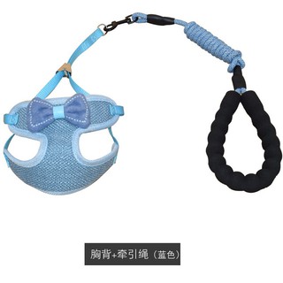 dây dắt yếm body có nơ dành cho chó mèo