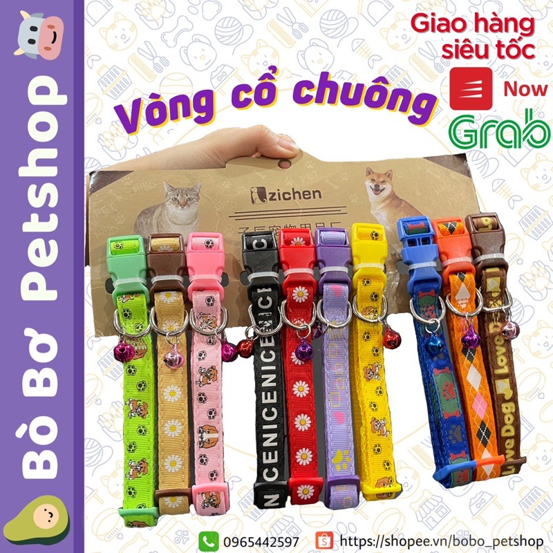 Vòng cổ có chuông cho chó mèo