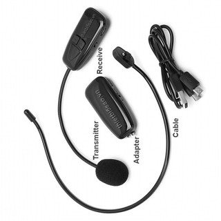 Micro không dây Bluetooth MEGA UHF, Mic trợ giảng cho giáo viên, Micro đeo tai