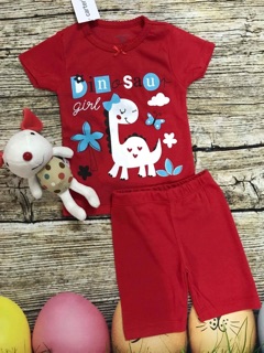 BỘ CARTERS IN HÌNH BÉ GÁI
