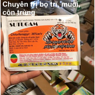 Chế phẩm trị bọ trĩ kháng thuốc trên hoa hồng Sutugam (gói 20 ml)