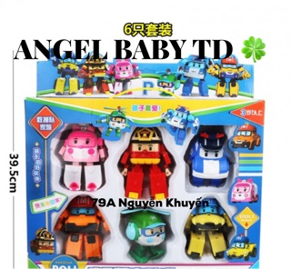 hàng giá rẻ ‼️Bộ POLY BIỆT ĐỘI SIÊU ĐẲNG 6 nhân vật ( Đồ chơi trẻ em) BDSD
